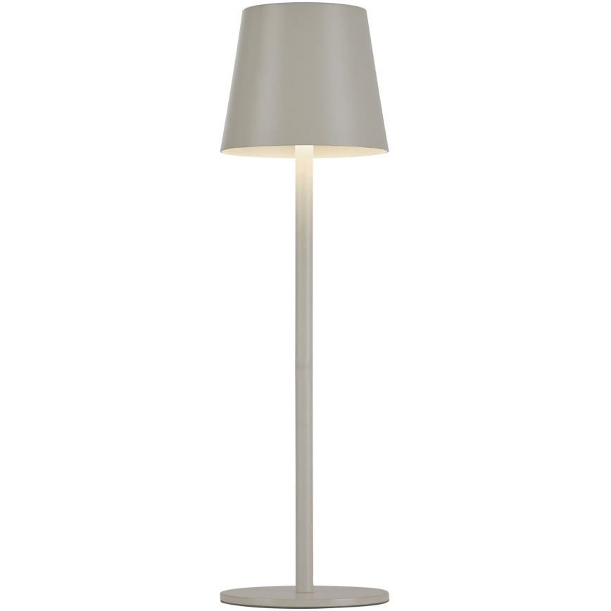 Leuchten Direkt 19250-40 - Lampe de table rechargeable extérieure à intensité variable EURIA LED/3W/5V 2600 mAh IP54 gris