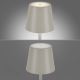 Leuchten Direkt 19250-40 - LED Buiten dimbare oplaadbare tafellamp EURIA LED/3W/5V IP54 grijs