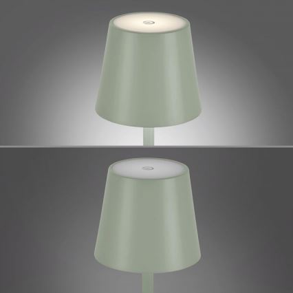 Leuchten Direkt 19250-43 - LED Lampe de table rechargeable extérieure à intensité variable EURIA LED/3W/5V IP54 vert