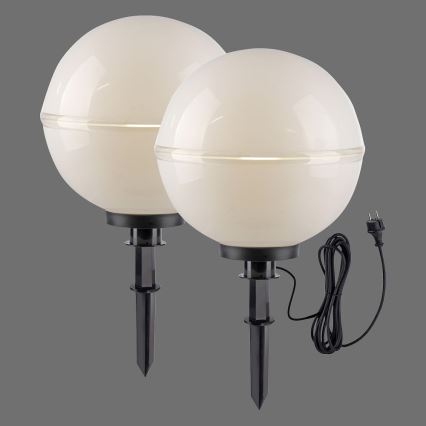 Leuchten Direkt 19324-16-2 - SET 2x Buitenlamp 1xE27/40W/230V diameter 40 cm IP44