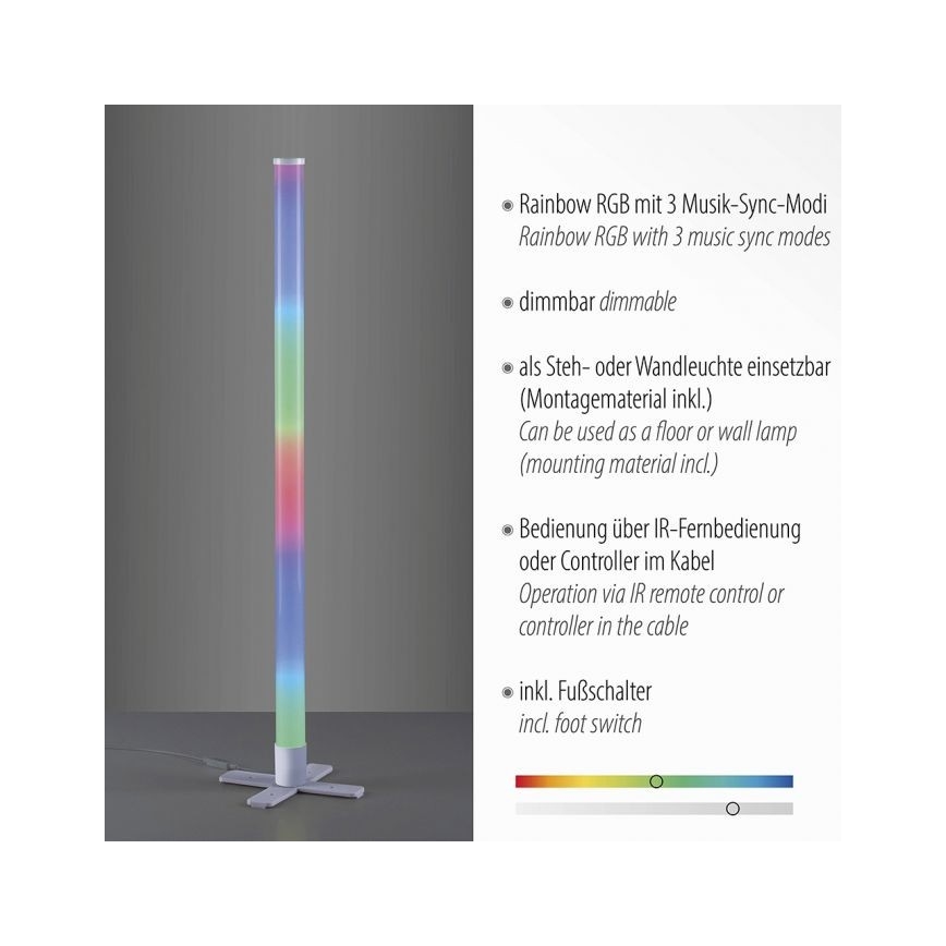 Leuchten Direkt 19902-21 - LED RGB dimbare lamp RINGO LED/10W/230V+AB