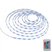Leuchten Direkt 81219-70 - Dimbare LED RGB Strip TEANIA 10m LED/24W/12/230V + afstandsbediening