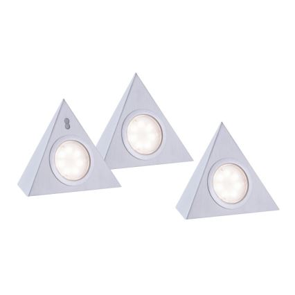 Leuchten Direkt 84110-55-3 - SET 3x LED Meubel Verlichting met Sensor THEO LED/3,6W/230V