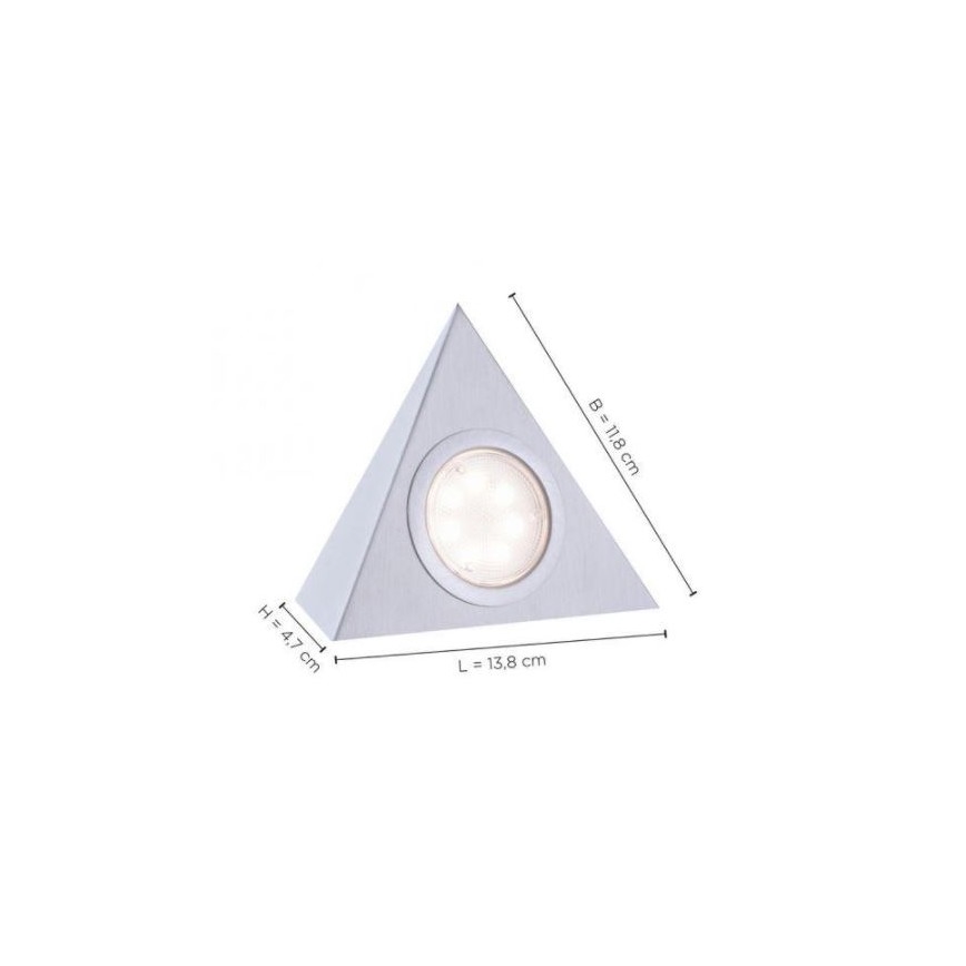 Leuchten Direkt 84110-55-3 - SET 3x LED Meubel Verlichting met Sensor THEO LED/3,6W/230V
