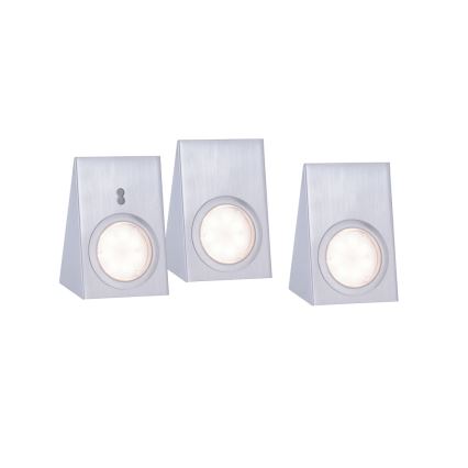 Leuchten Direkt 84111-55-3 - LOT 3x Éclairage de meuble avec un détecteur THEO LED/3,6W/230V