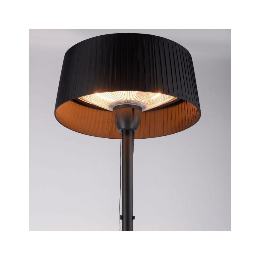 Leuchten Direkt 99507-18 - Élément chauffant extérieur GLOW 1500W/230V 1,95 m IP44 noir