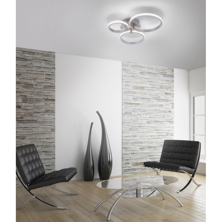 Leuchten Direkt 12110-55 - Plafonnier LED JOHANNA à montage en saillie LED/4,5W/230V+LED/6W+LED/7,5W