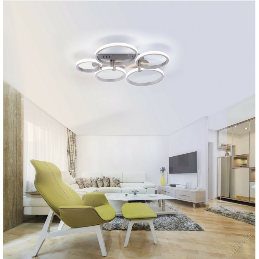 Leuchten Direkt 12112-55 - Plafonnier LED en saillie JOHANNA 2xLED/11,5W/230V+2xLED/9W+LED/7W