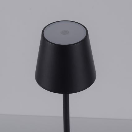 Leuchten Direkt 19250-18 - Lampe de table rechargeable extérieure à intensité variable EURIA LED/3W/5V 2600 mAh IP54 noir