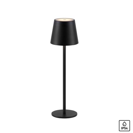 Leuchten Direkt 19250-18 - Lampe de table rechargeable extérieure à intensité variable EURIA LED/3W/5V 2600 mAh IP54 noir