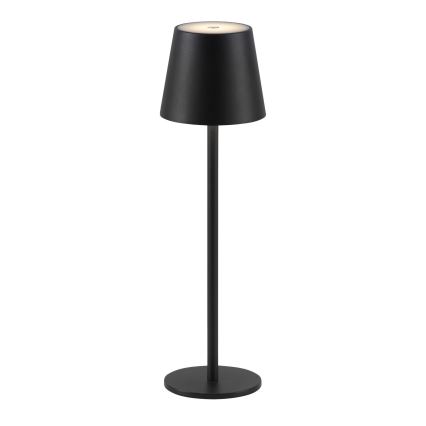 Leuchten Direkt 19250-18 - Lampe de table rechargeable extérieure à intensité variable EURIA LED/3W/5V 2600 mAh IP54 noir