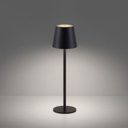 Leuchten Direkt 19250-18 - LED Dimbare Oplaadbare Buiten Tafellamp EURIA LED/3W/5V 2600 mAh IP54 Zwart