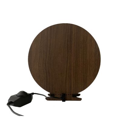 Li-Go 23654 - Dimbare LED-tafeldecoratie LED/12W/230V 20x22 cm walnoot/mosmotief