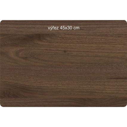 Li-Go 23654 - Dimbare LED-tafeldecoratie LED/12W/230V 20x22 cm walnoot/mosmotief