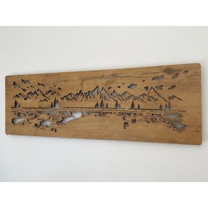 Li-Go 4778/A/4 - Dimbare LED-wanddecoratie LED/10W/5V 30000 mAh 120x40 cm eik/Meer