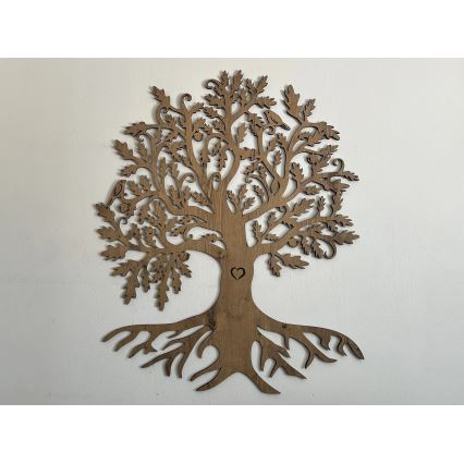 Li-Go 5729/DUB2 - Décoration murale LED avec détecteur de mouvement, LED 10 W / 5 V, 90 x 110 cm, chêne