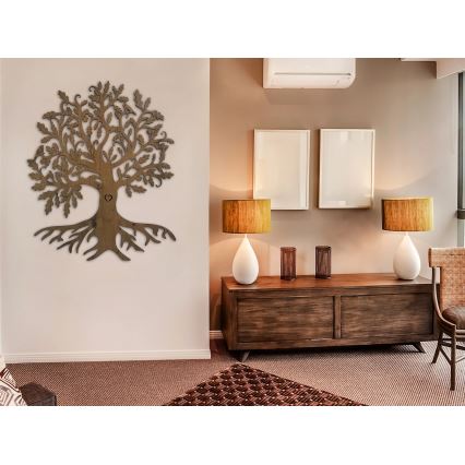 Li-Go 5729/DUB2 - LED wanddecoratie met bewegingssensor LED/10W/5V 90x110 cm eiken