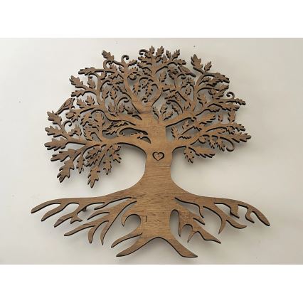 Li-Go 5729/DUB2 - LED wanddecoratie met bewegingssensor LED/10W/5V 90x110 cm eiken