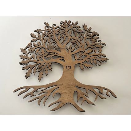 Li-Go 5732/DUB/S2 - Dimbare LED-wanddecoratie LED/10W/5V 20000 mAh 68x80 cm eiken