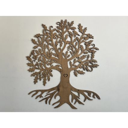 Li-Go 5742/DUB2 - Décoration murale LED à intensité variable, 10 W, 230 V, 90 x 110 cm, chêne