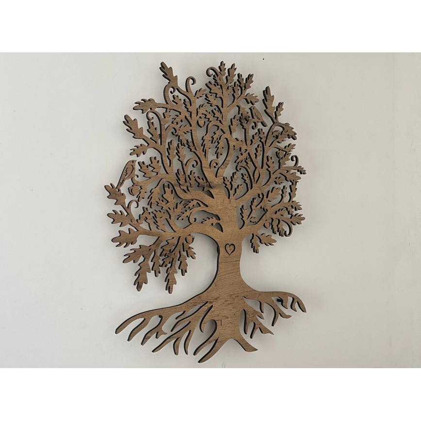 Li-Go 5742/DUB2 - Décoration murale LED à intensité variable, 10 W, 230 V, 90 x 110 cm, chêne