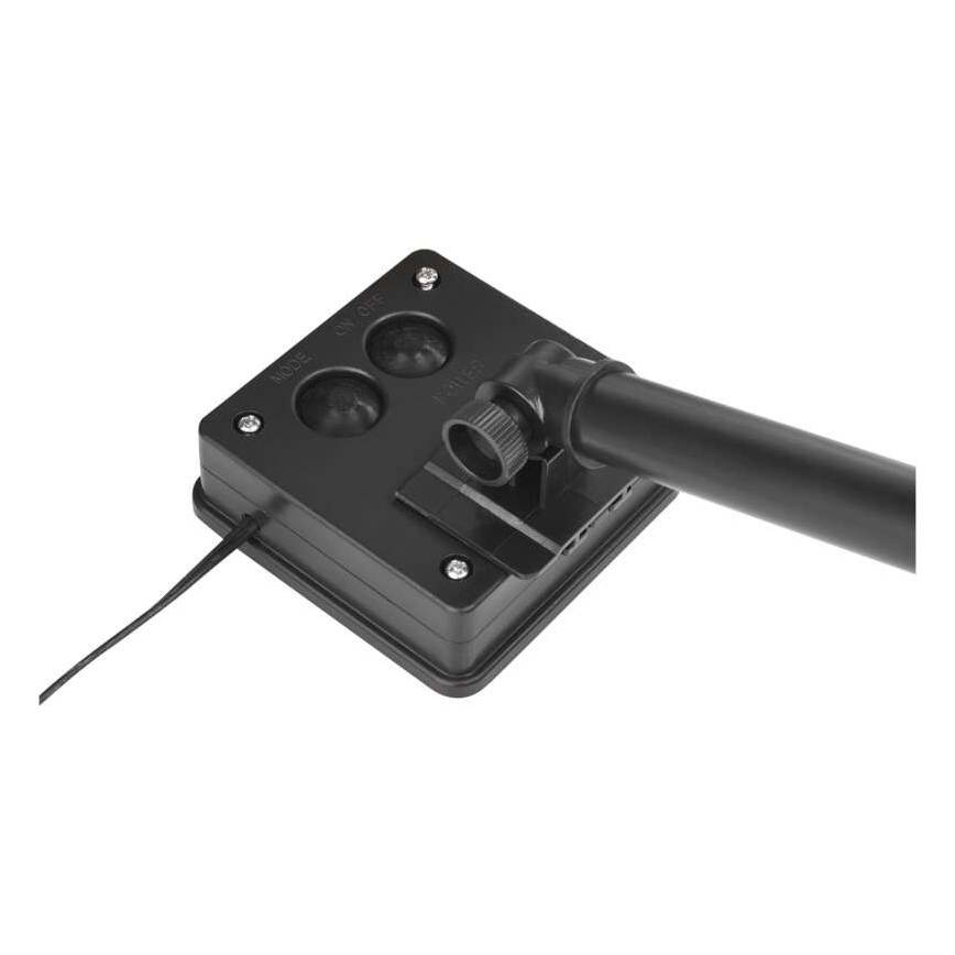 Lichtsnoer op zonne-energie 120xLED/2,4W/1,2V 12m IP44 600 mAh koel wit