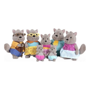 Li'l Woodzeez - Lot de jouets BUSTLEBERRY famille écureuil