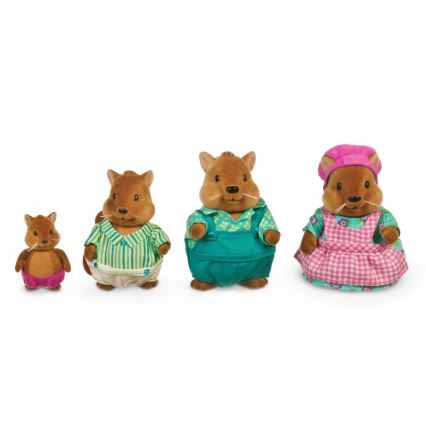 Li'l Woodzeez - Set met figuren BUSTLEBERRY eekhoorn familie