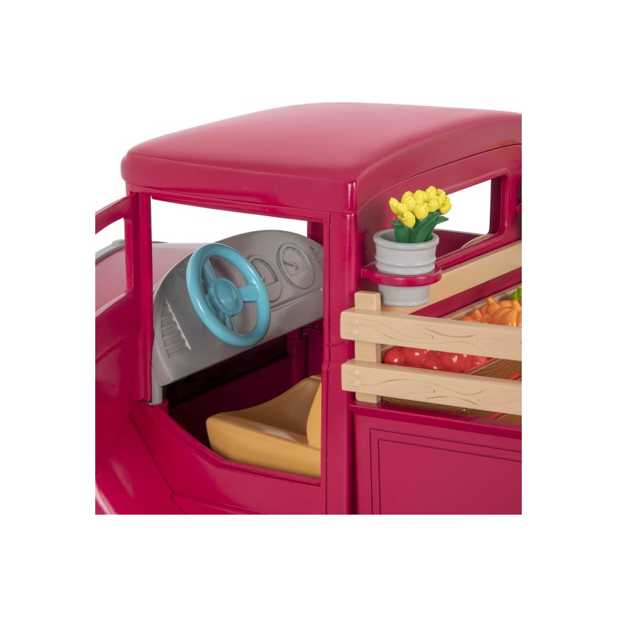 Li'l Woodzeez - Toy set famer's vrachtauto met food stand 3xAAA