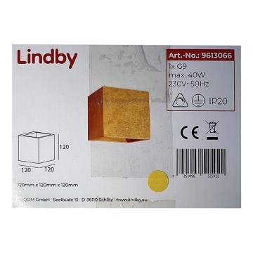 Lindby - Applique murale YADE 1xG9/20W/230V