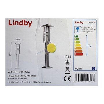 Lindby - Buitenlamp ERINA 1xE27/60W/230V IP44