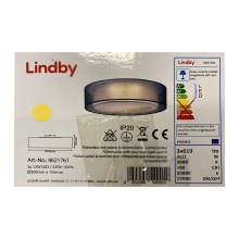 Lindby - Dimbare LED Plafondlamp AMON 3xLED/12W/230V