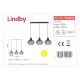 Lindby - Hanglamp aan een koord FRANCES 3xE27/60W/230V