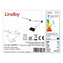 Lindby - Lampe de table à intensité variable FELIPE LED/4,5W/230V
