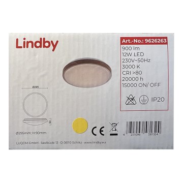 Lindby - LED Ceiling light MENDOSA LED/12W/230V