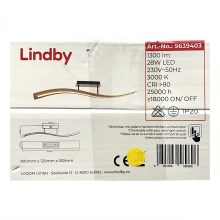 Lindby - Plafonnier à intensité variable LED LARISA LED/28W/230V