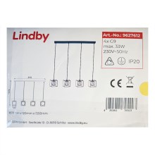Lindby - Suspension filaire JOSIPA 4xG9/33W/230V