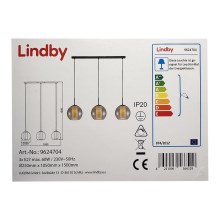 Lindby - Suspension filaire YELA 3xE27/60W/230V