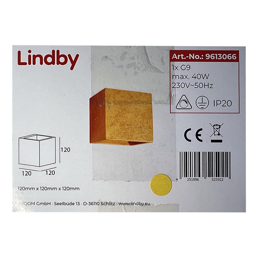 Lindby - Wandlamp YADE 1xG9/20W/230V