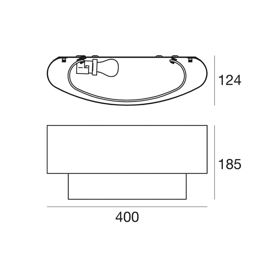 Linea Light 90245 - Wandlamp MATRIOSKA 1xE27/46W/230V