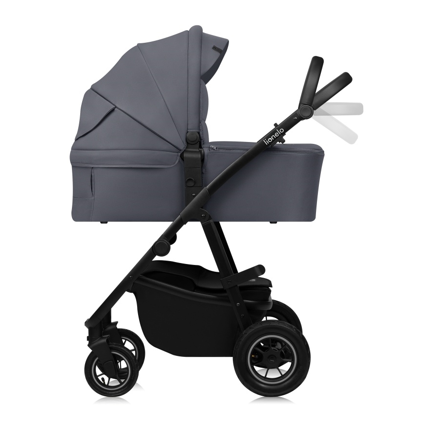 Lionelo - 2-in-1 combi-kinderwagen AMBER PLUS Grijs Grafiet