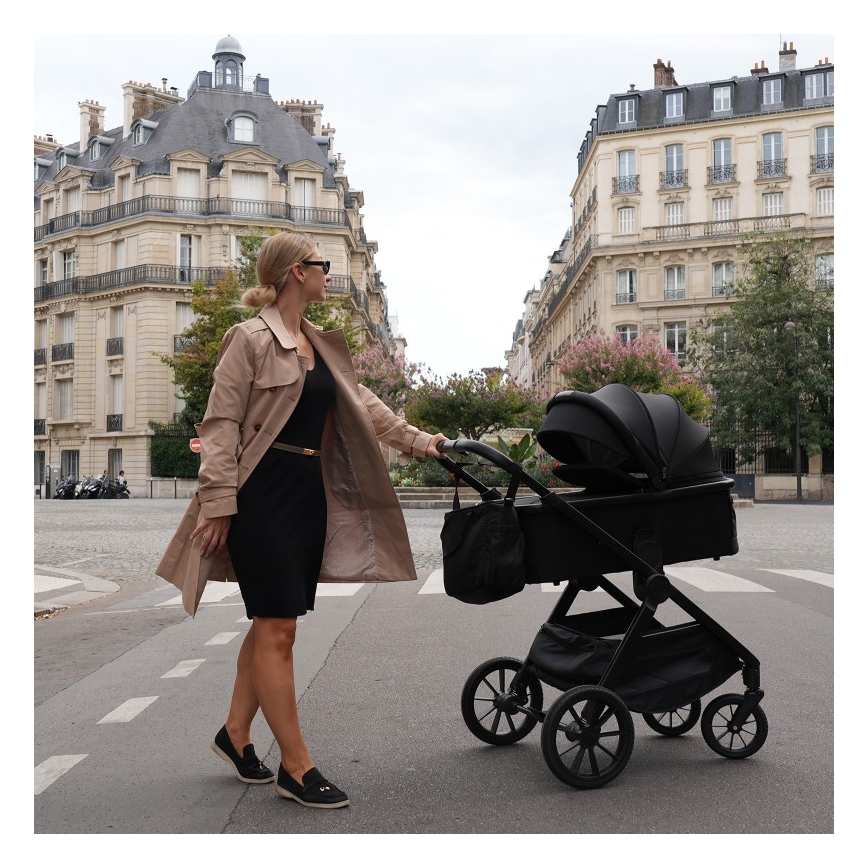 Lionelo - 2-in-1 combi-kinderwagen LAYLA Black Onyx