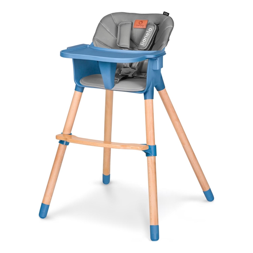 Lionelo - 2-in-1 kinder-eethoogstoel KOEN Blue Sky