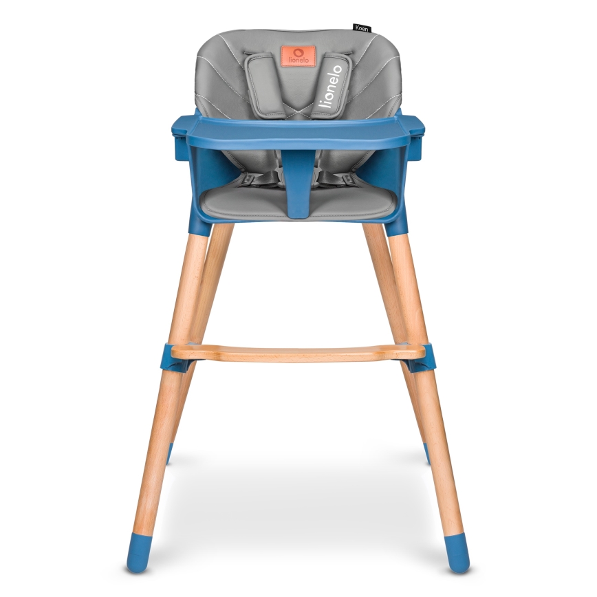 Lionelo - 2-in-1 kinder-eethoogstoel KOEN Blue Sky