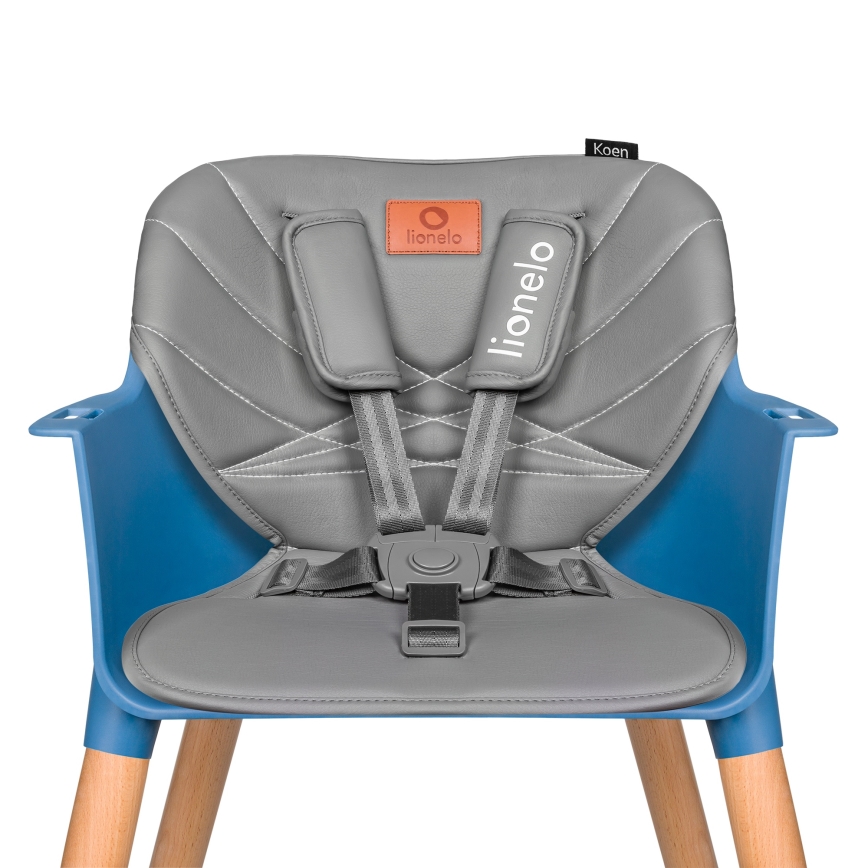 Lionelo - 2-in-1 kinder-eethoogstoel KOEN Blue Sky
