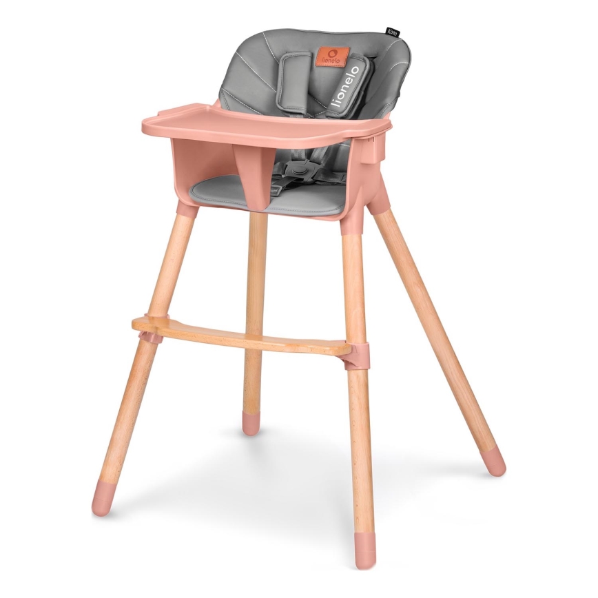 Lionelo - 2-in-1 kinder-eetstoel KOEN Roze