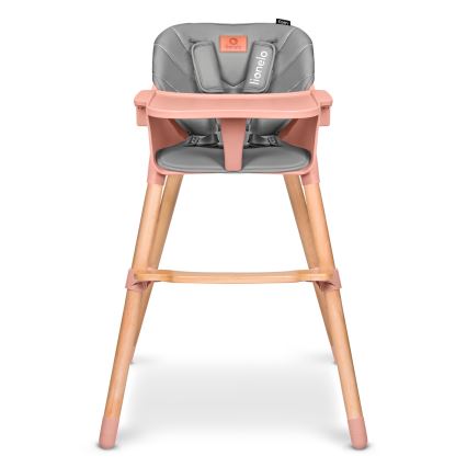 Lionelo - 2-in-1 kinder-eetstoel KOEN Roze