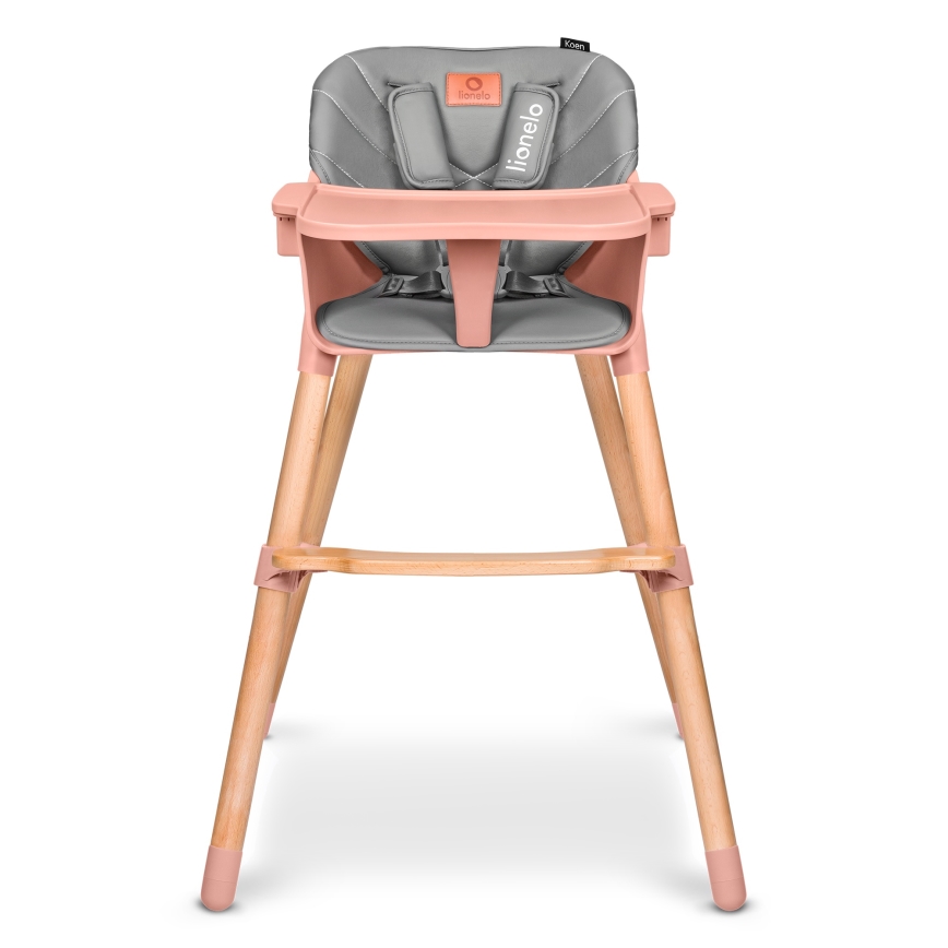 Lionelo - 2-in-1 kinder-eetstoel KOEN Roze