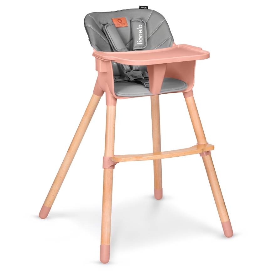 Lionelo - 2-in-1 kinder-eetstoel KOEN Roze