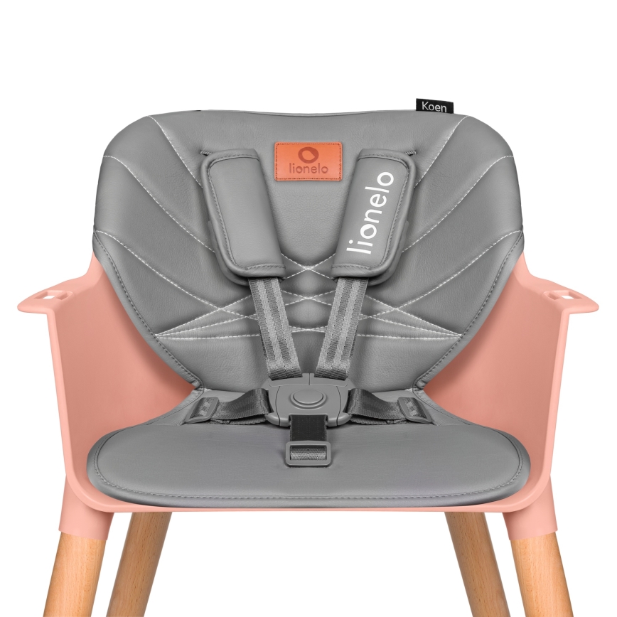 Lionelo - 2-in-1 kinder-eetstoel KOEN Roze